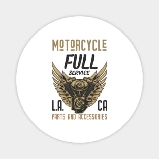 Full Service Motorcycle Magnet